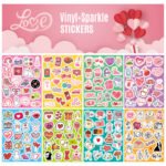 Cross-border Valentine's Day stickers, holographic laser gift decorations, Valentine's Day stickers - Image 2