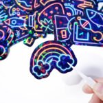 Neon Stickers, Holographic Glitter Stickers for Bicycles, Motorcycles, Helmets, Guitars, DIY Laser Stickers (Wholesale) - Image 2