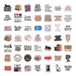 small-sized reading book stickers for water bottles, laptops, and book lovers, Kindle stickers. - Image 5