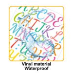 1-inch letter sticker set with glossy finish, handwriting-friendly, stationery, toy, Kindle decoration, letters and numbers stickers. - Image 2