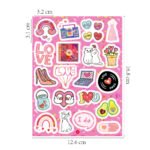 Cross-border Valentine's Day stickers, holographic laser gift decorations, Valentine's Day stickers - Image 3