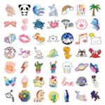 100pcs Instagram-style aesthetic stickers, holographic laser design, perfect for water bottles, luggage, laptops, and phone cases. Creative stickers wholesale. - Image 5