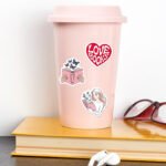 small-sized reading book stickers for water bottles, laptops, and book lovers, Kindle stickers. - Image 3