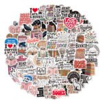 small-sized reading book stickers for water bottles, laptops, and book lovers, Kindle stickers. - Image 2